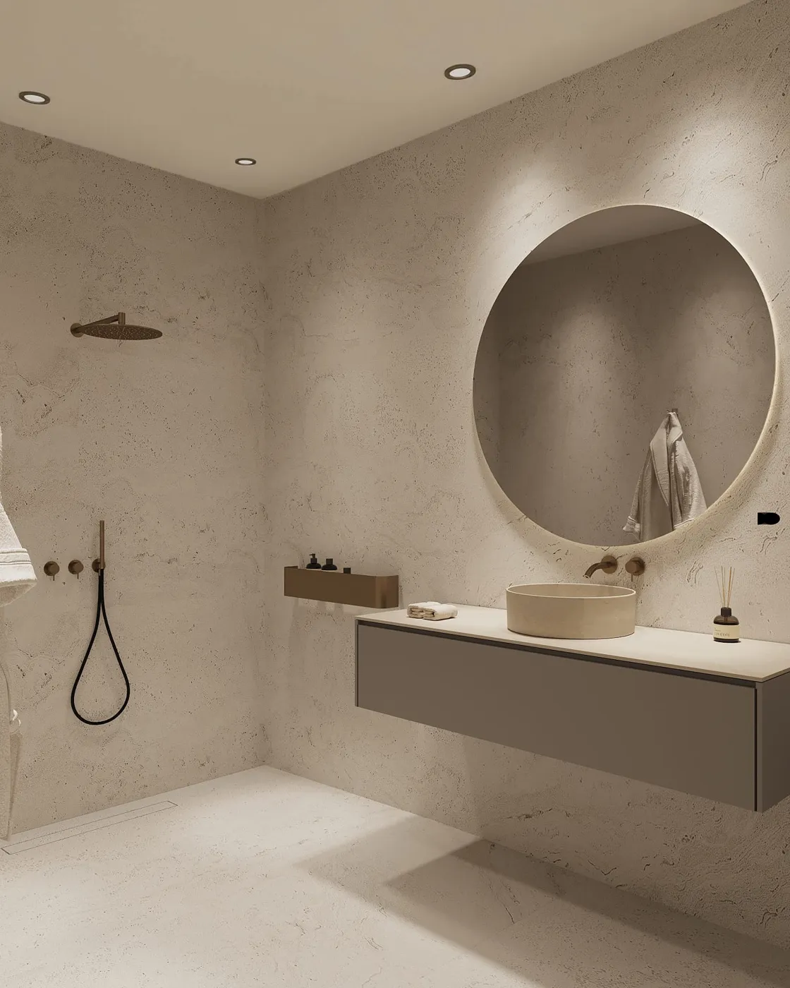 Visualisation of a guest bathroom