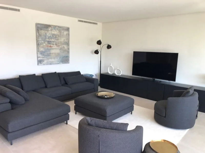 The living room of the apartment