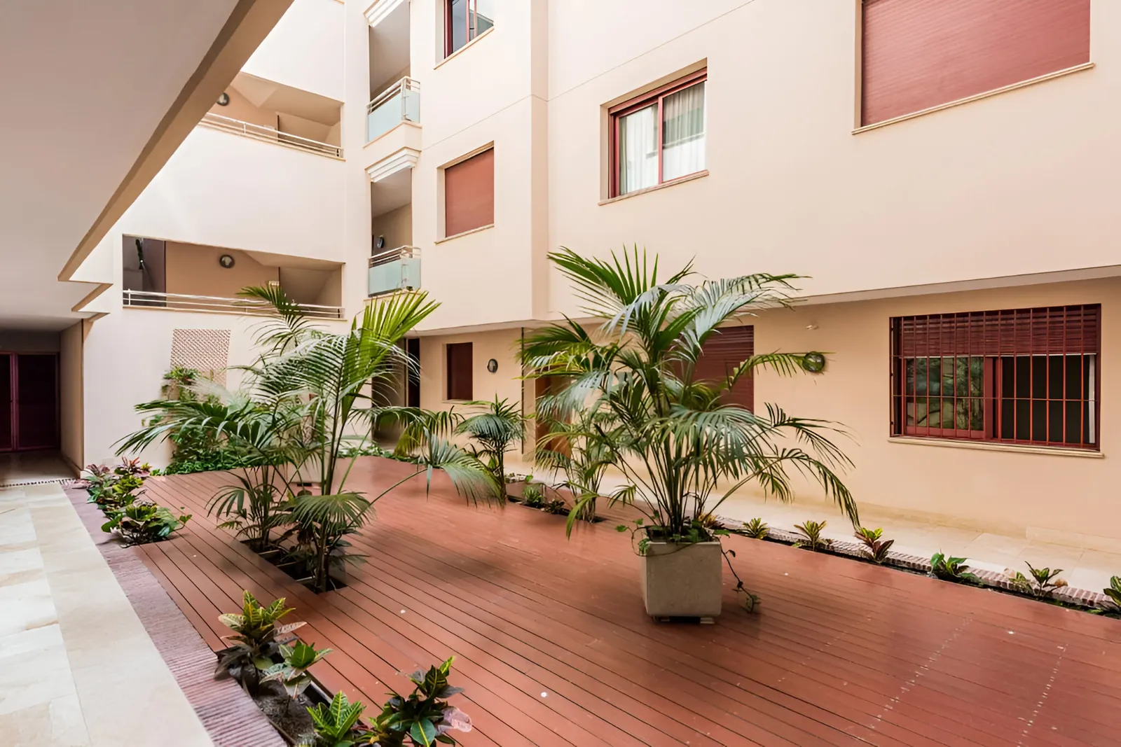 The shared courtyard