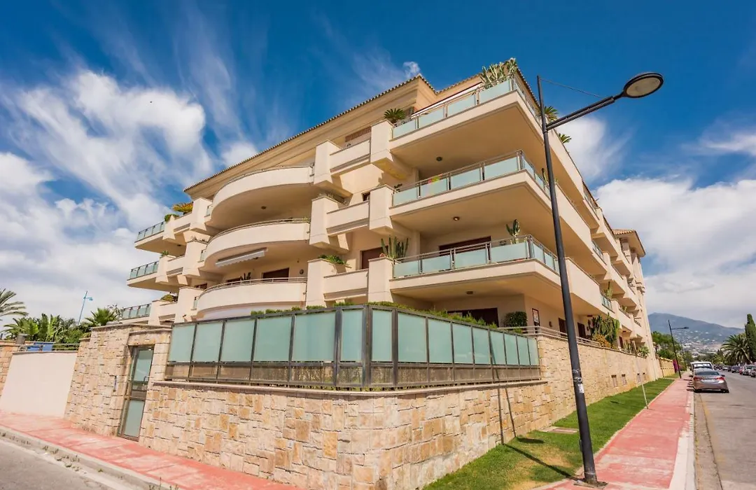 Facade with curved balconies