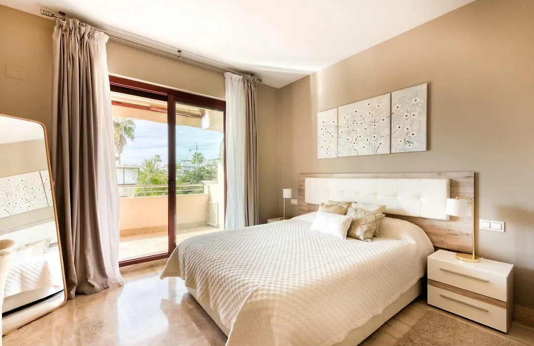 Bedroom with a sliding door to the terrace
